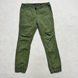 Point Zero Urban Collection Joggers Stretch Green Drawstring Men's Size 33